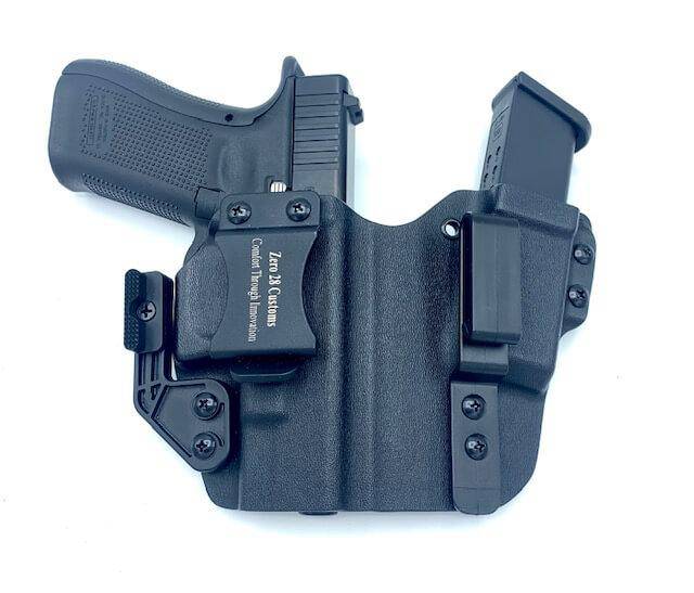 Appendix Carry Kydex Sidecar Holster with Mag Holder Black - Zero 28 Customs LLC - Kydex Gun Holsters and gear